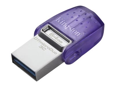 Kingston DataTraveler microDuo 3C - USB flash drive - 64 GB - USB 3.2 Gen 1 / USB-C