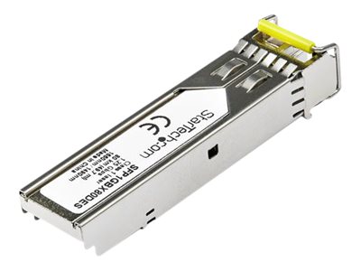 StarTech.com Dell EMC SFP-1G-BX80-D Compatible SFP Module, 1000BASE-BX-D, 1 Gigabit Ethernet Bi-Directional (BiDi) Fiber Single Strand SFP, LC 80km, Mini GBIC Transceiver SFP, Downstream - Lifetime Warranty (SFP1GBX80DES) - SFP (mini-GBIC) transceiver module (equivalent to: Dell EMC SFP-1G-BX80-D) - GigE - 1000Base-BX80-D - LC single-mode - up to 80 km - 1550 (TX) / 1490 (RX) nm