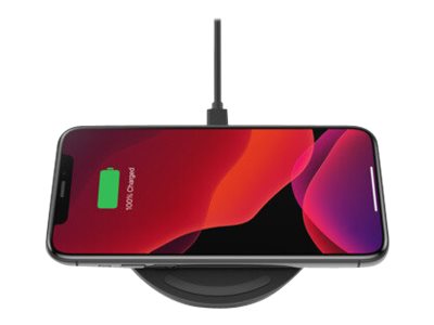 Belkin BoostCharge - Wireless charging pad + AC power adapter - 10 Watt - black
