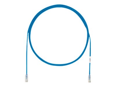 Panduit TX6A-28 Category 6A Performance - Patch cable - RJ-45 (M) to RJ-45 (M) - 3 m - UTP - CAT 6a - IEEE 802.3at - booted, halogen-free, snagless, solid - blue