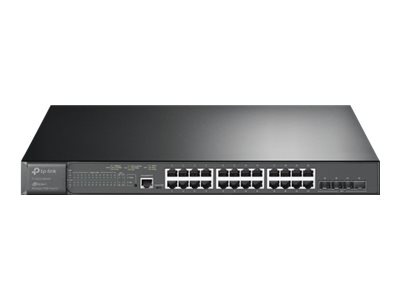 TP-Link JetStream TL-SG3428XMP V3.6 - Switch - L2+ - Managed - 24 x 10/100/1000 (PoE+) + 4 x 10 Gigabit SFP+ - rack-mountable - PoE+ (384 W)