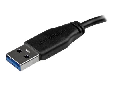 StarTech.com 15cm 6in Short Slim USB 3.0 A to Micro B Cable M/M - Mobile Charge Sync USB 3.0 Micro B Cable for Smartphones and Tablets (USB3AUB15CMS) - USB cable - Micro-USB Type B (M) to USB Type A (M) - USB 3.0 - 15 cm - molded - black - for P/N: HB30A4AIB, HB30C4AIB, HB31C4AB, S251BMU313, S251BMU3FP, S251BPU313, SMS1BMU313
