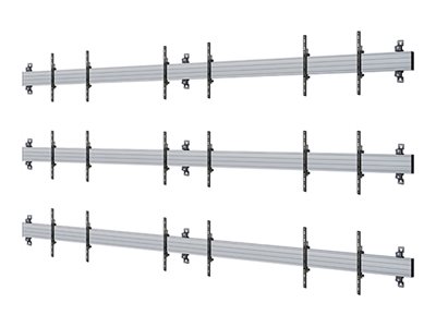 B-TECH System X - Mounting kit (wall mount) - for flat panel - 163\" - black - screen size: 54\" - mounting interface: up to 600 x 400 mm - wall-mountable