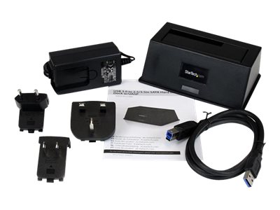 StarTech.com USB 3.0 SATA III Docking Station SSD / HDD with UASP - External Hot-Swap Dock w/ support for 2.5\"/3.5\" drives (SDOCKU33BV) - Storage controller - 2.5\", 3.5\" - SATA 6Gb/s - USB 3.0 - for P/N: SVA12M2NEUA, SVA12M5NA, USBDUP15, USBDUPE115, USBDUPE17