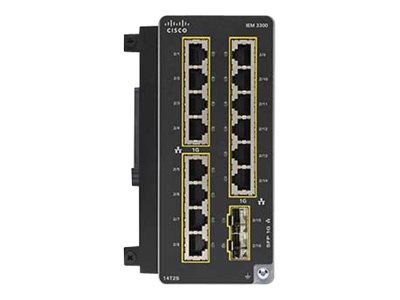 Cisco Catalyst - Expansion module - Gigabit Ethernet x 14 + SFP (mini-GBIC) x 2 - for Catalyst IE3300 Rugged Series