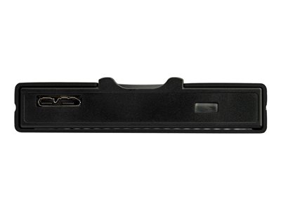 StarTech.com USB 3.0 to 2.5-inch SATA External Hard Drive Enclosure with Secure Biometric Fingerprint/Password Access for 256-bit AES Encrypted USB 3.1 Gen 1 5Gbps SSD/HDD Data Transfer - Portable Vented Aluminum Case - 8 fingerprints and permissions - OS Independent - Storage enclosure - 2.5\" - SATA 6Gb/s - USB 3.0 - black - TAA Compliant