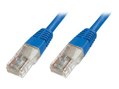 CAT5E U-UTP PAT.CABLE 1M BLUE CU PVC AWG 26/7