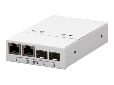 AXIS T8606 Media Converter Switch - Fibre media converter - 100Mb LAN - 10Base-T, 100Base-TX - 2 ports - 2 x RJ-45 / 2 x SFP (mini-GBIC) - for AXIS P1385-E, P1455-LE, P1455-LE-3, P3818-PVE, Q1942-E, Q6100-E 50