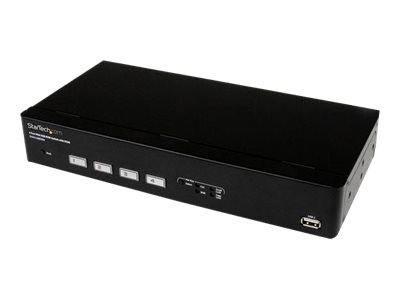 StarTech.com 4 Port USB VGA KVM Switch with DDM Fast Switching and Cables - KVM / USB switch - 4 x KVM / USB - 1 local user - desktop