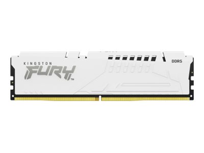 Kingston FURY Beast - DDR5 - module - 16 GB - DIMM 288-pin - 5200 MHz / PC5-41600 - CL40 - 1.25 V - unbuffered - on-die ECC - white