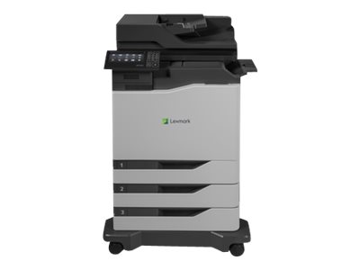 Lexmark CX820dtfe - Multifunction printer - colour - laser - Legal (216 x 356 mm)/A4 (210 x 297 mm) (original) - A4/Legal (media) - up to 50 ppm (copying) - up to 50 ppm (printing) - 1750 sheets - 33.6 Kbps - USB 2.0, Gigabit LAN, USB host