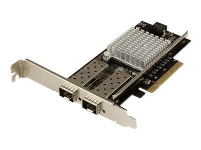StarTech.com 10G Network Card - 2x 10G Open SFP+ Multimode LC Fiber Connector - Intel 82599 Chip - Gigabit Ethernet Card (PEX20000SFPI) - Network adapter - PCIe 2.0 x8 low profile - 10GbE - 10GBase-LR, 10GBase-SR, 10GBase-LRM - black - for P/N: BNDTB10GI, BNDTB210GSFP, BNDTB310GNDP, BNDTB410GSFP, BNDTB4M2E1, BNDTBUSB3142
