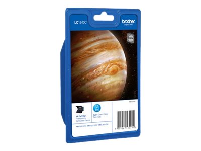 Brother LC-1240C - Cyan - original - ink cartridge - for Brother DCP-J525, J725, J925, MFC-J430, J5910, J625, J6510, J6710, J6910, J825