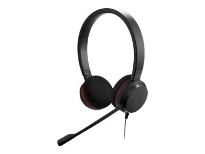 Jabra Evolve 20 UC stereo - Headset - on-ear - wired - USB-C, USB-A - noise isolating - Alcatel-Lucent Certified, Avaya Certified, Certified for Microsoft Teams, Cisco Certified, Unify Certified