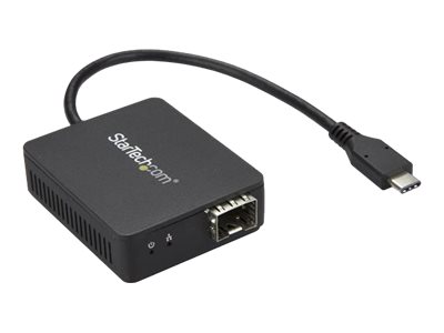 StarTech.com USB C to Fiber Optic Converter - Open SFP - 1000BASE-SX/LX - Windows / Mac / Linux - USB Ethernet Adapter - USB Network Adapter (US1GC30SFP) - Network adapter - USB-C - 1000Base-LX/1000Base-SX x 1 - black