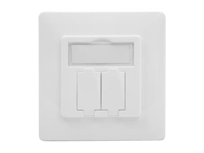WALLPLATE FOR KEYSTONE JACKS GERMAN TYP