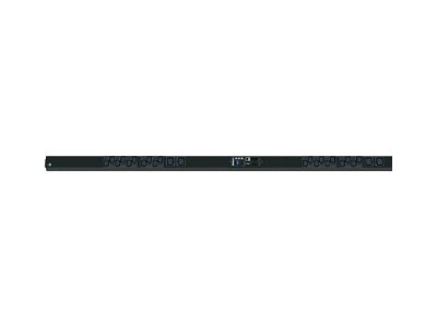 Panduit SmartZone G5 Monitored Input (MI) Series - Power distribution unit (rack-mountable) - AC 100-240 V - 3700 VA - 1-phase - Ethernet 10/100/1000 - input: IEC 60309 2P+E - output connectors: 24 (4 x IEC 60320 C19, 20 x IEC 60320 C13) - 0U - 3 m c