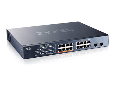 Zyxel XMG1915 Series XMG1915-18EP - Switch - managed, NebulaFLEX cloud - L3 Lite - smart - 8 x 100/1000/2.5G (PoE++) + 8 x 100/1000/2.5G + 2 x Gigabit SFP / 10 Gigabit SFP+ - rack-mountable - PoE++ (180 W)