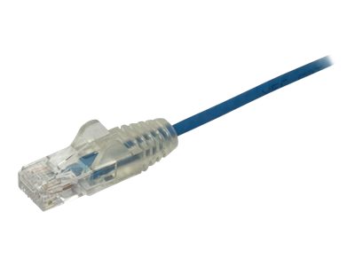 StarTech.com 3m Slim LSZH CAT6 Ethernet Cable, 10 Gigabit Snagless RJ45 100W PoE Patch Cord, CAT 6 10GbE UTP Network Cable w/Strain Relief, Blue, Fluke Tested/ETL, Low Smoke Zero Halogen - Category 6 - 28AWG (N6PAT300CMBLS) - Patch cable - RJ-45 (M) to RJ-45 (M) - 3 m - CAT 6 - snagless - blue