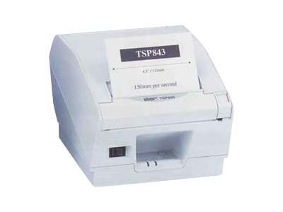 TSP 847II -24 Wide Format label/ticket/receipt printer/with cutter/without interface/white