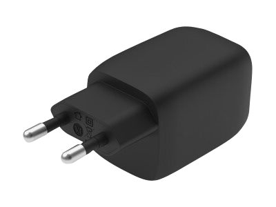 Belkin BoostCharge Pro - Power adapter - PPS technology - 65 Watt - 3.25 A - PD 3.0, Fast Charge - 2 output connectors (24 pin USB-C) - black