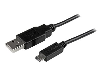 StarTech.com 3m 10 ft Long Micro-USB Charge-and-Sync Cable -M/M - USB to Micro USB Charging Cable - 24 AWG (USBAUB3MBK) - USB cable - Micro-USB Type B (M) to USB (M) - USB 2.0 - 3 m - molded - black