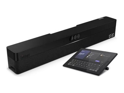 Lenovo ThinkSmart One - Video conferencing kit (touchscreen console, compute system) - with 3 Years Lenovo Premier Support + First Year Maintenance - Certified for Microsoft Teams Rooms - black