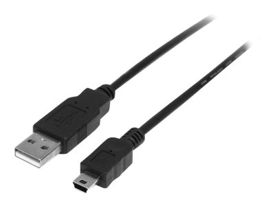 StarTech.com 0.5m Mini USB 2.0 Cable A to Mini B M/M - USB cable - USB (M) to mini-USB Type B (M) - USB 2.0 - 50 cm - black