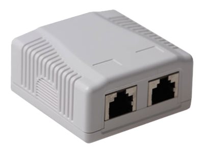 ACT Modulair opbouwdoos shielded 2-voudig CAT6A
