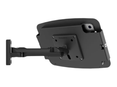 Compulocks iPad Pro 12.9\" (3-6th Gen) Space Enclosure Swing Wall Mount - Enclosure - Anti-Theft - for tablet - lockable - high-grade aluminium - black - screen size: 12.9\" - wall-mountable, surface mountable, counter top - for Apple 12.9-inch iPad Pr