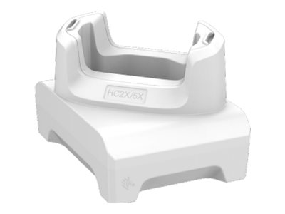HC2X/HC5X Healthcare 1-slot white charge only cradle Compatible with hand strap. Power supply and USB cable sold separately.