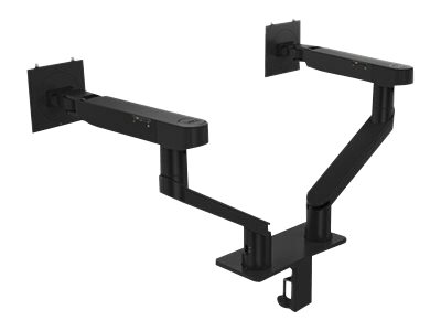 Dell Dual Monitor Arm - MDA20 - Mounting kit - adjustable arm - for 2 LCD displays - black - screen size: 19\"-34\" - mounting interface: 100 x 100 mm - desk-mountable