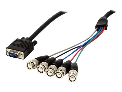 6 ft HD15 VGA to 5 BNC Monitor Cable