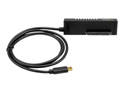 StarTech.com USB C to SATA Adapter Cable - for 2.5 / 3.5\" SATA Drives - 10Gbps - USB 3.1 - SATA to USB Adapter - External Hard Drive Cable (USB31C2SAT3) - Storage controller - 2.5\", 3.5\" - SATA 6Gb/s - USB 3.1 (Gen 2) - black - for P/N: SVA12M2NEUA, SVA12M5NA