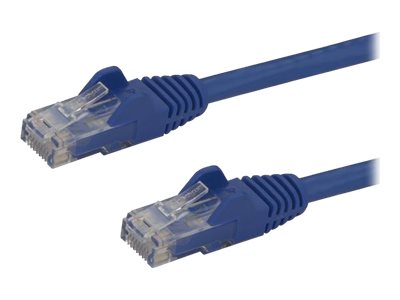 StarTech.com 3m CAT6 Ethernet Cable, 10 Gigabit Snagless RJ45 650MHz 100W PoE Patch Cord, CAT 6 10GbE UTP Network Cable w/Strain Relief, Blue, Fluke Tested/Wiring is UL Certified/TIA - Category 6 - 24AWG (N6PATC3MBL) - Patch cable - RJ-45 (M) to RJ-45 (M) - 3 m - UTP - CAT 6 - molded, snagless - blue