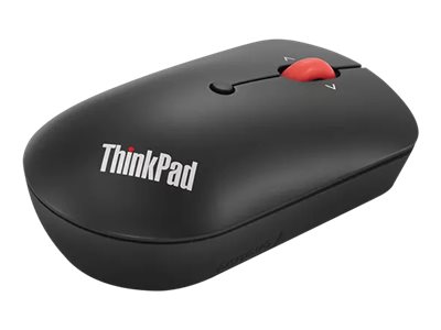 Lenovo ThinkPad Compact - Mouse - right and left-handed - optical - 4 buttons - wireless - 2.4 GHz - USB-C wireless receiver - black - OEM