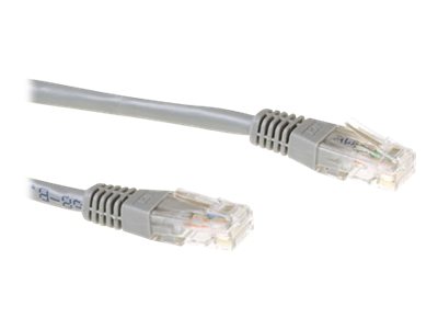 ACT - Patch cable - RJ-45 (M) - RJ-45 (M) - 50 cm - UTP - CAT 6a - grey, RAL 7045