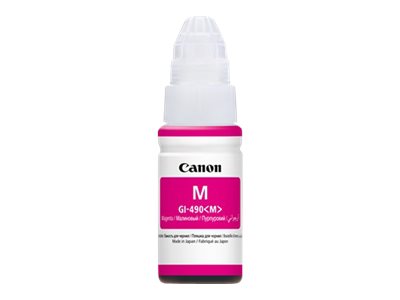Canon GI 490 M - 70 ml - magenta - original - ink refill - for PIXMA G1400, G1410, G1411, G2400, G2410, G3400, G3411, G3415, G4400, G4411