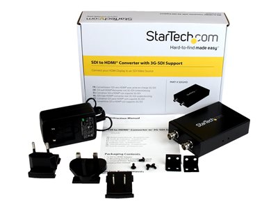 StarTech.com SDI to HDMI Converter - 3G SDI to HDMI Adapter with SDI Loop Through Output - SDI to HDMI Audio/Video Adapter - 755ft (230m) (SDI2HD) - Video converter - 3G-SDI - HDMI, 3G-SDI - black