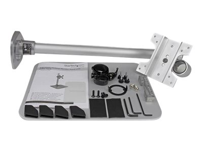 StarTech.com Single Monitor Stand - Adjustable - Supports Monitors 12\" to 34\" - Premium - Single Screen VESA Monitor Mount Stand - Silver (ARMPIVSTND) - Mounting kit (desk stand, feet, wrench, screws, cable clip) - for LCD display - plastic, steel - silver - screen size: 12\"-34\"