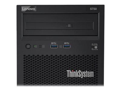 Lenovo ThinkSystem ST50 7Y48 - Server - tower 4U - 1-way - 1 x Xeon E-2224G / up to 4.7 GHz - RAM 8 GB - HDD 2 x 1 TB - DVD-Writer - UHD Graphics P630 - Gigabit Ethernet - no OS - monitor: none