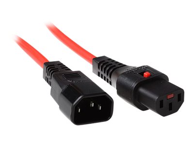 POWERCORD C13 LOCK-C14 RD 2.0M. 1 stk