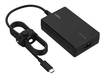 Belkin Connect USB-C Core - Power adapter - GaN technology - 100 Watt - PD (24 pin USB-C) - black