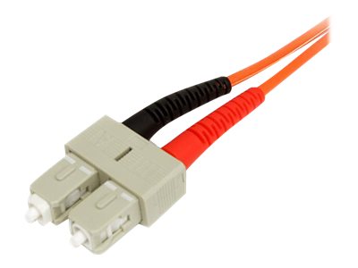 StarTech.com 1m Fiber Optic Cable - Multimode Duplex 62.5/125 - LSZH - LC/SC - OM1 - LC to SC Fiber Patch Cable (FIBLCSC1) - Network cable - LC multi-mode (M) to SC multi-mode (M) - 1 m - fibre optic - duplex - 62.5 / 125 micron