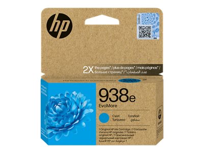 HP 938e EvoMore Cyan Original Ink Cartri