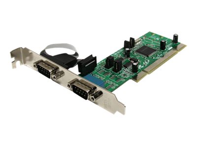 StarTech.com 2 Port PCI RS422/485 Serial Adapter Card with 161050 UART - Serial adapter - PCI-X - RS-422/485 x 2 - PCI2S4851050 - Serial adapter - PCI-X - RS-422/485 x 2