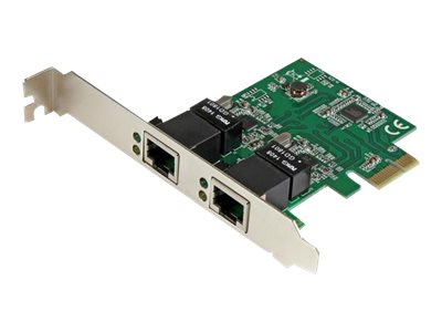 StarTech.com Dual Port Gigabit PCI Express Server Network Adapter Card - 1 Gbps PCIe NIC - Dual Port Server Adapter - 2 Port Ethernet Card (ST1000SPEXD4) - Network adapter - PCIe low profile - Gigabit Ethernet x 2 - for P/N: ET91000SM10, ET91000SM20
