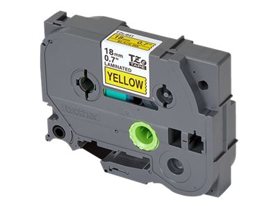 Brother TZe-641 - Standard adhesive - black on yellow - Roll (1.8 cm x 8 m) 1 cassette(s) laminated tape - for P-Touch PT-D460, D610, E310, P-Touch Cube PT-P910, P-Touch Cube Pro PT-P910