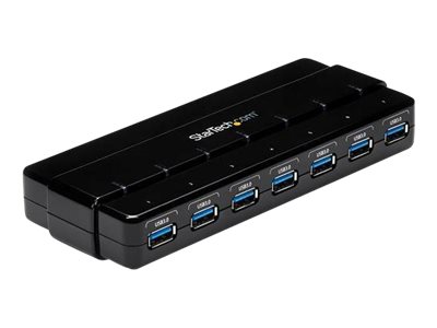 StarTech.com 7 Port USB 3.0 Hub ? Up To 5 Gbps ? 7 x USB ? Universal Multi Port USB Extender for Your Desktop ? USB Powered (ST7300USB3B) - Hub - 7 x SuperSpeed USB 3.0 - desktop - for P/N: BNDTBUSB3142, PEXUS313AC2V, PEXUSB311A1E, PEXUSB312A2, PEXUSB314A2V2, SDMSDRWU3AC