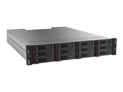 Lenovo ThinkSystem DS4200 LFF FC/iSCSI Dual Controller Unit - Hard drive array - 12 bays (SAS-3) - 8Gb Fibre Channel, iSCSI (1 GbE), iSCSI (10 GbE), 16Gb Fibre Channel (external) - rack-mountable - 2U